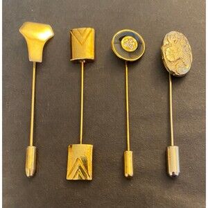 Lot of 4 Vintage Tie Stick Pins